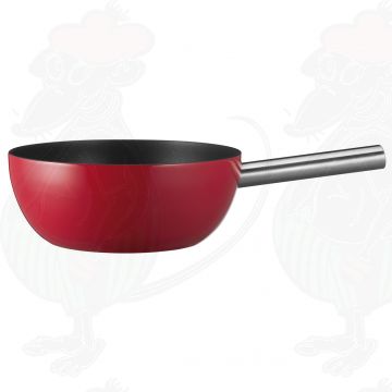 Spring Alu induction fondue pot, red