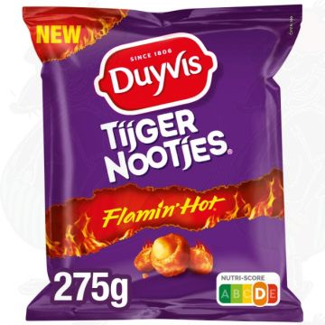 Duyvis Tijgernootjes Flamin Hot Pinda Jordnødder 275 gr