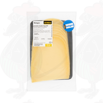 Skiveskåret ost Lagret Gouda ost 48+ | 200 gram i skiver