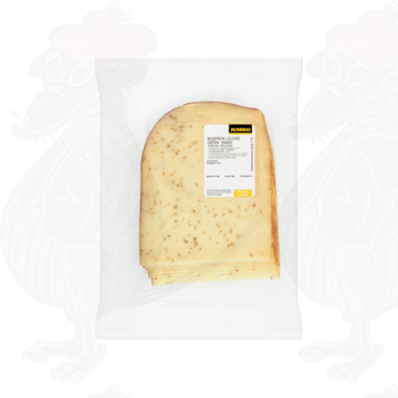 Skiveskåret ost Boeren Leidse Kaas 30+ modnet med spidskommen | 200 gram i skiver
