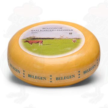 Modnet- Ekstra modnet økologisk ost | Yderligere kvalitet | Hel ost 5,4 kilo