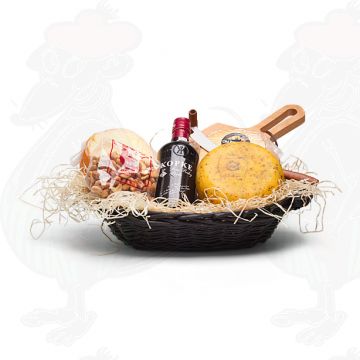 Moderne aperitif flettet kurv - Sort