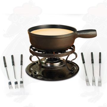 Swissmar Lugano Black - Cheese fondue set