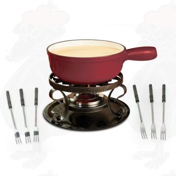 Swissmar Lugano Red - Cheese fondue set