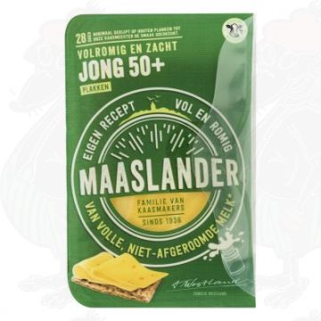 Skiveskåret ost Maaslander ost Ung 50+ | 200 gram i skiver