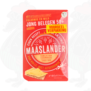 Skiver ost Maaslander ost Ung modnet 50+ | 350 gram i skiver