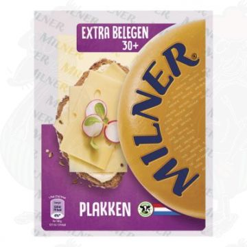 Skiveskåret Milner ost ekstra modnet 30+ | 175 gram i skiver