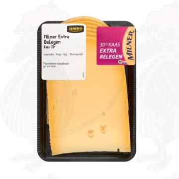Skiveskåret Milner ost ekstra modnet 30+ | 200 gram i skiver
