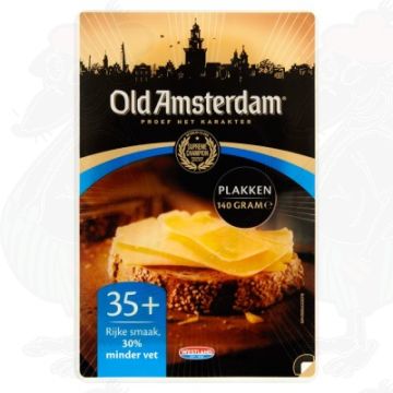 Skiveskåret ost Old Amsterdam Cheese 35+ | 140 gram i skiver