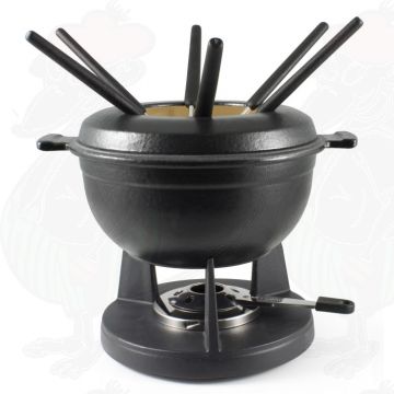 Swissmar Lucerne 3-in-1 Støbejern Fonduesæt (Sort)