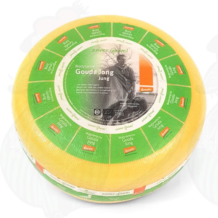Ung Gouda Biodynamisk ost - Demeter | Hel ost 12 kilo main product photo