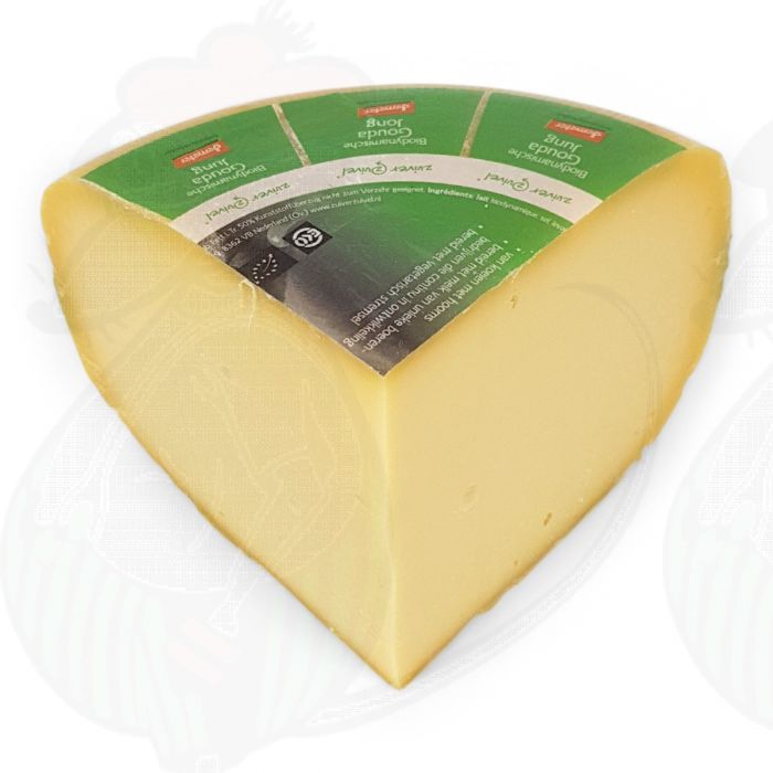 Young Gouda Organic Biodynamic cheese - Demeter | 1 kilo / 2.2 lbs main product photo
