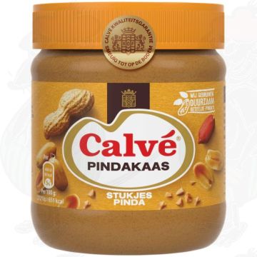 Calvé Pindakaas Stukjes Pinda 350 g