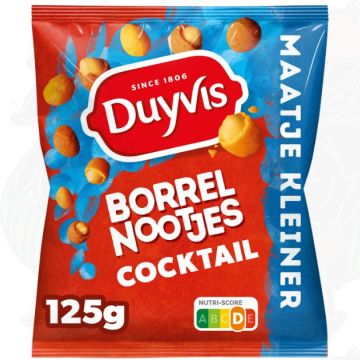 Duyvis Borrelnootjes Cocktail Jordnødder 125 gr