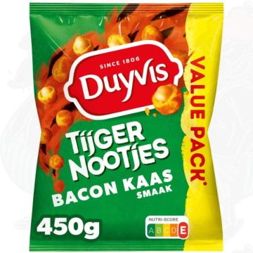 Duyvis Tijgernootjes Bacon Ost Jordnødder 450 gr