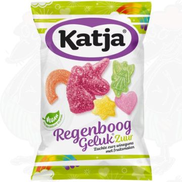 Katja Snoep en Zoetwaren Regenboog Geluk Zuur 250g