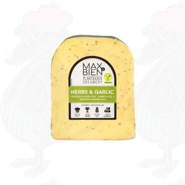 Veganske urter Hvidløgsost | Max Bien | 150 gram