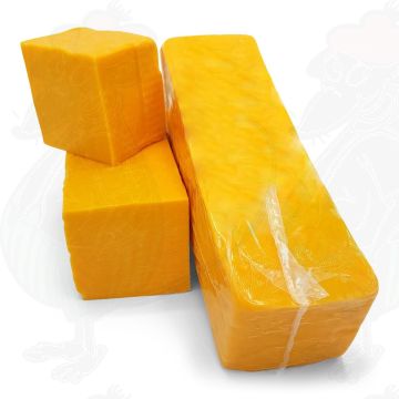 Rød Cheddar ost - Mild - Blok | 2,5 kilo