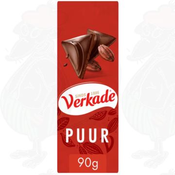 Verkade Mørk Chocolade reep 90 g Fairtrade